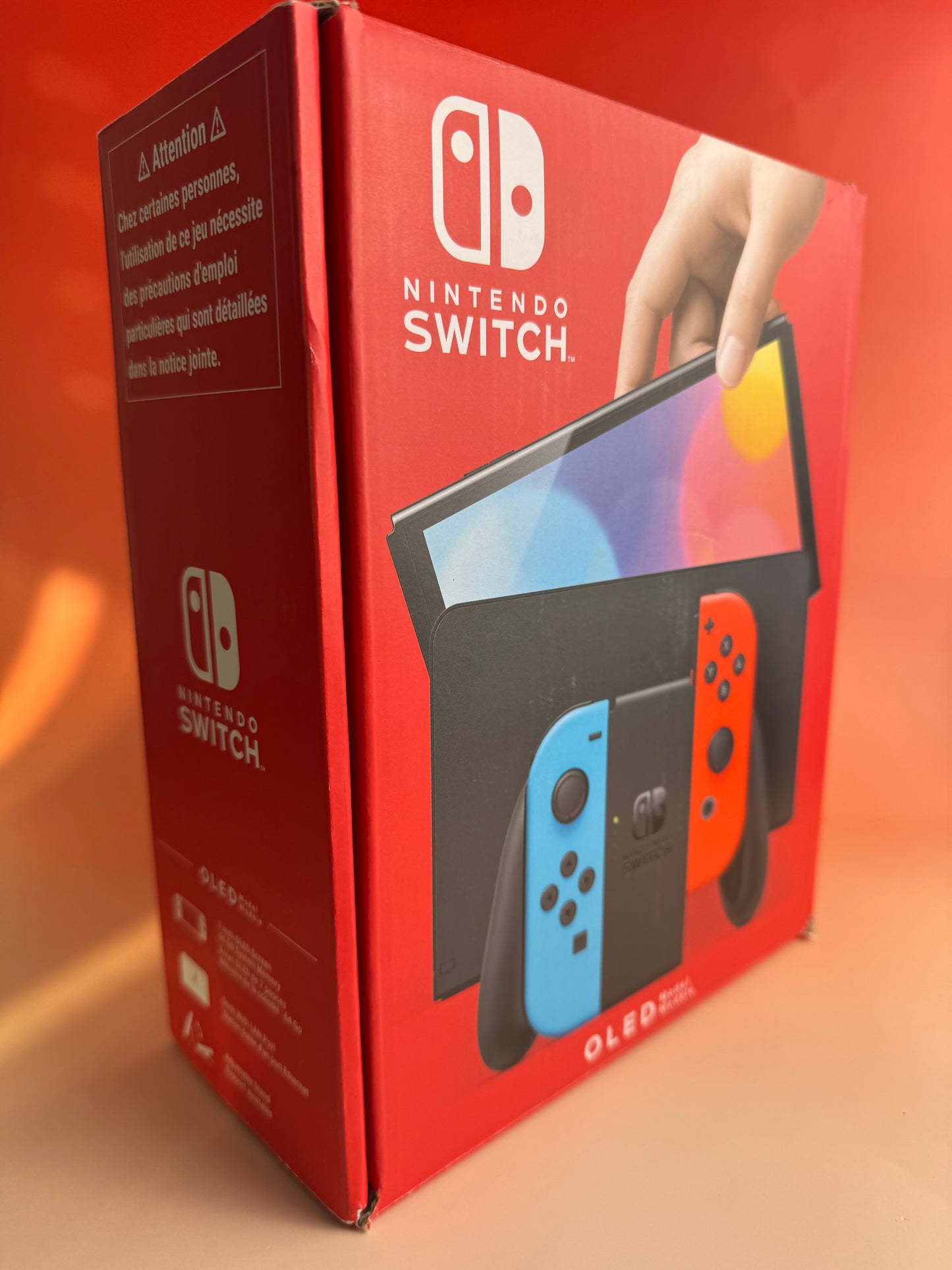 Nintendo Switch OLED | Rot / Blau | CiB OVP | Zustand A+