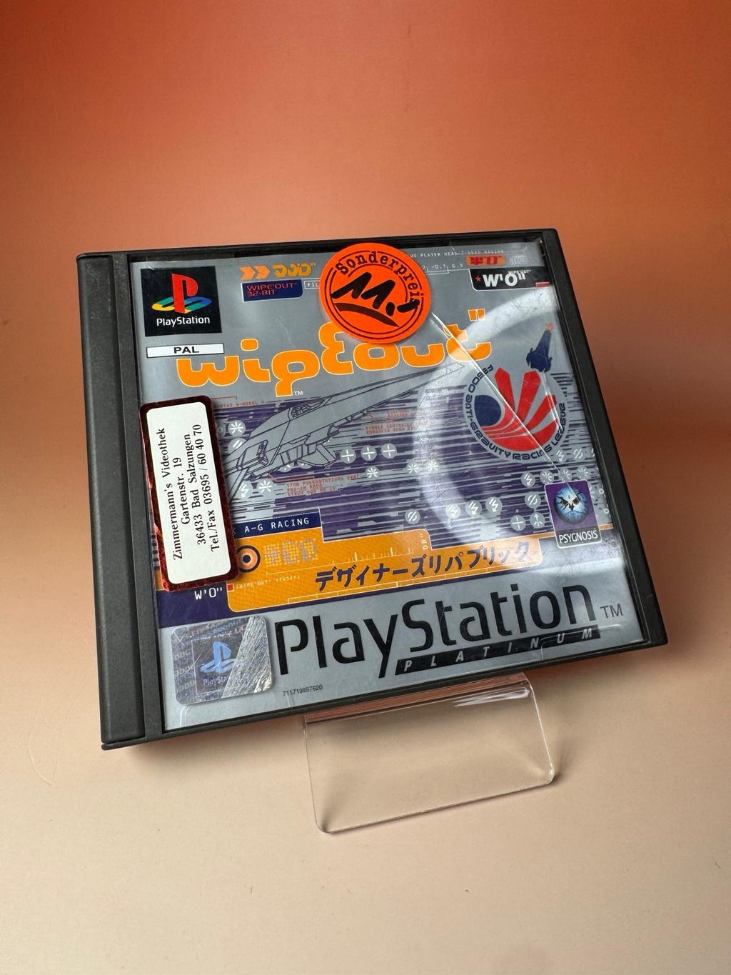 Wipeout PS1 PlayStation Platinum PAL komplett getestet
