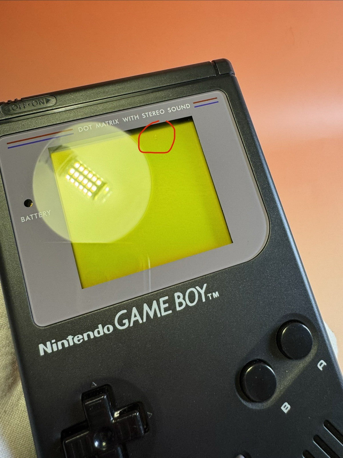 Nintendo Game Boy Classic | Schwarz  | Glas Display | Zustand A+