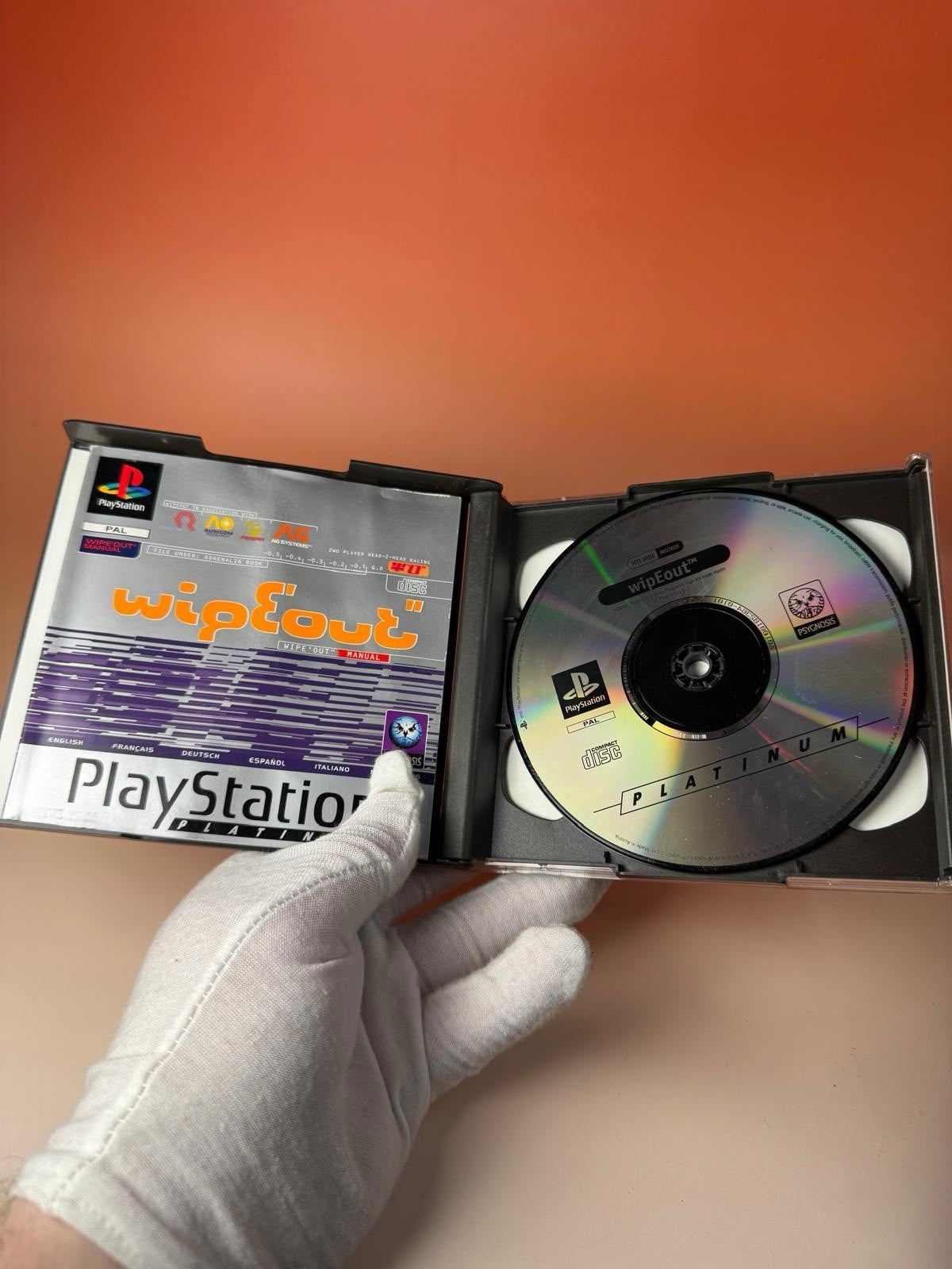 Wipeout PS1 PlayStation Platinum PAL komplett getestet