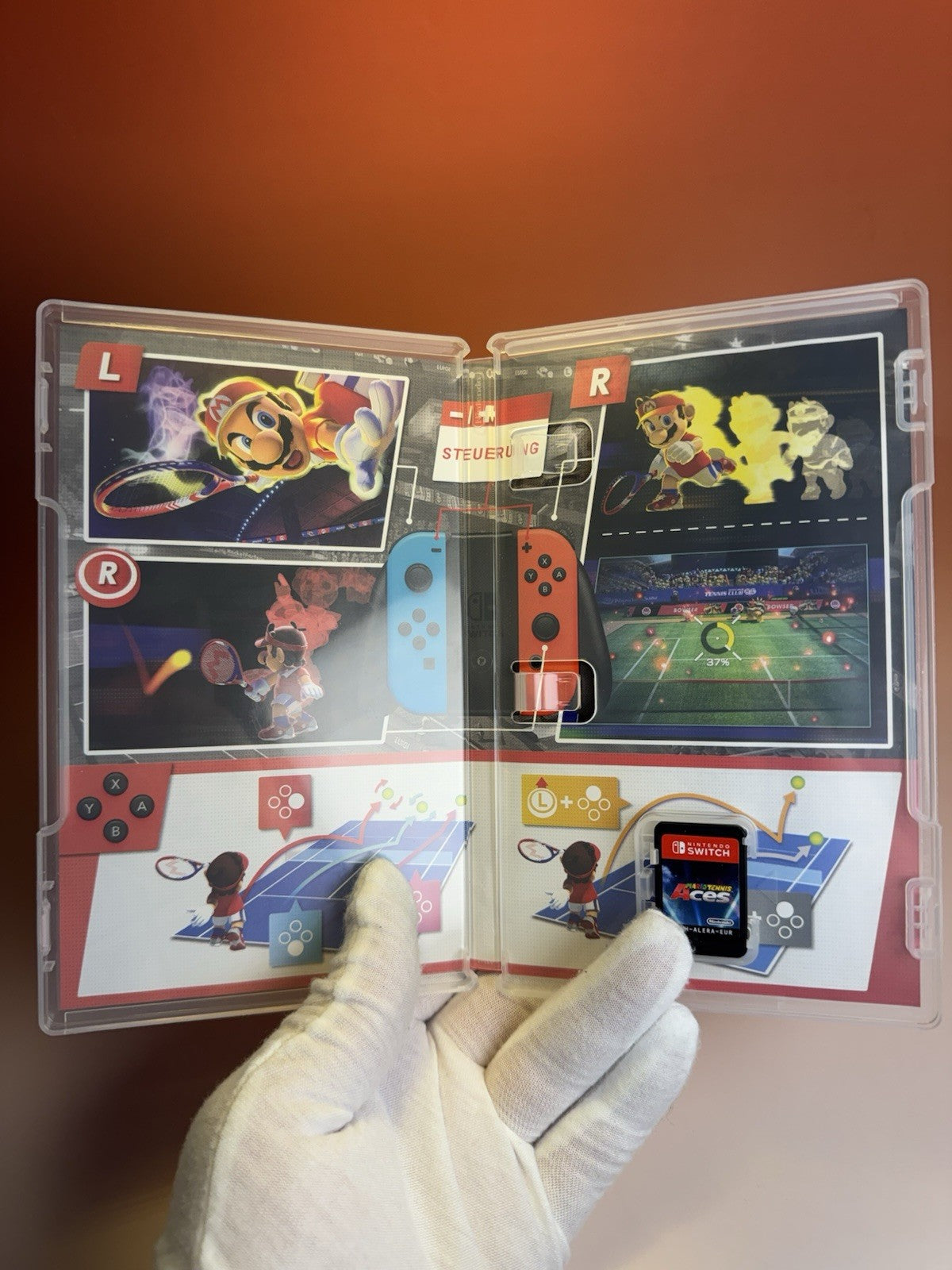 Nintendo Switch | Mario Tennis Aces | Komplett Mit Hülle | Sehr Gut