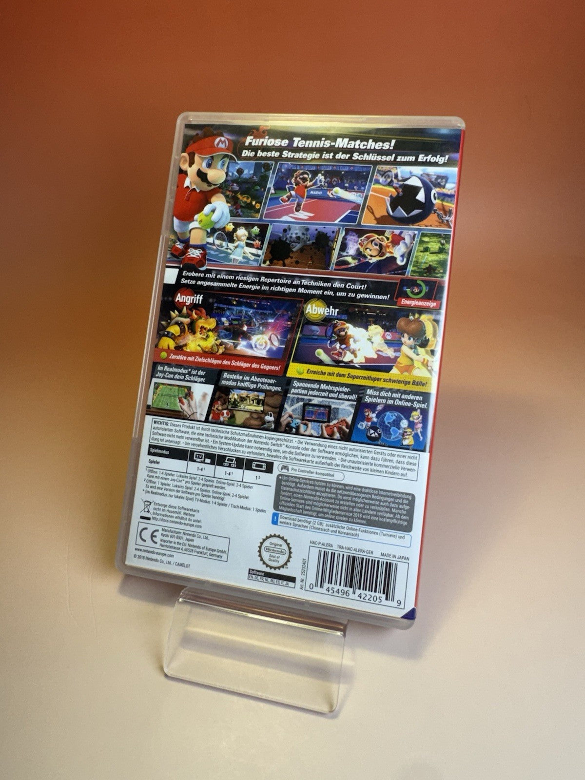 Nintendo Switch | Mario Tennis Aces | Komplett Mit Hülle | Sehr Gut