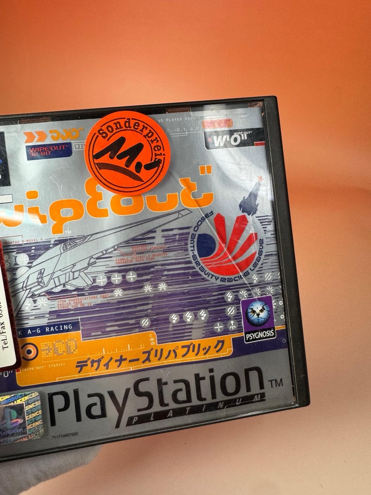 Wipeout PS1 PlayStation Platinum PAL komplett getestet