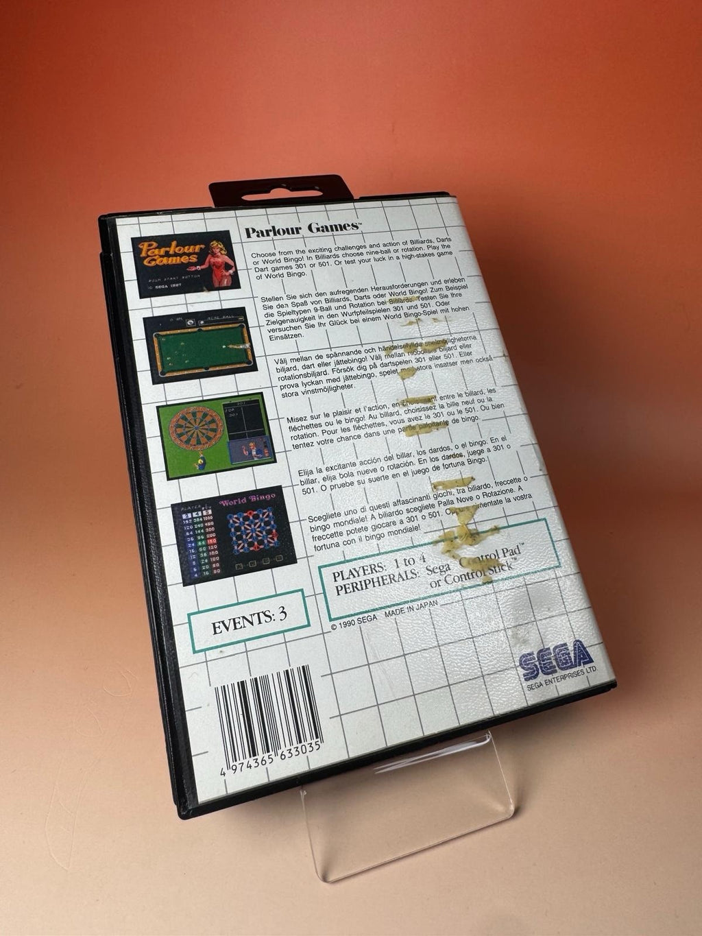 Parlour Games – Sega Master System