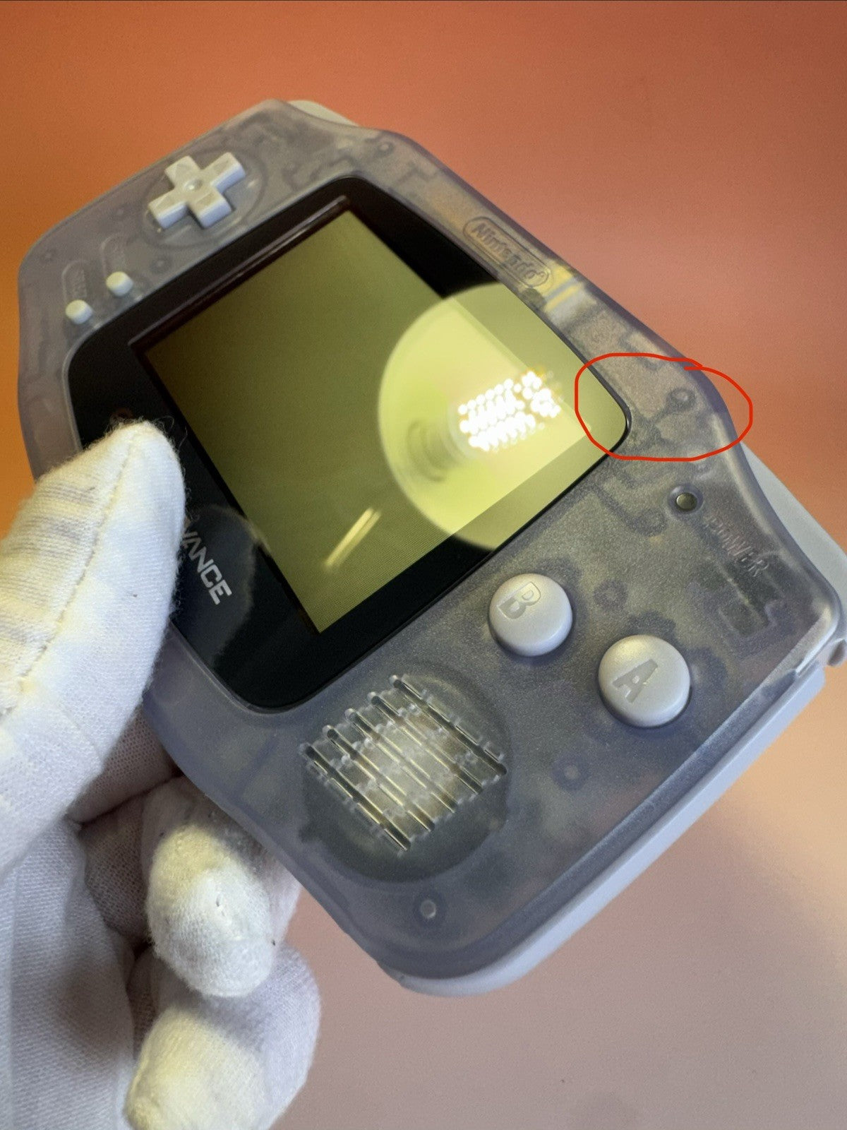 Nintendo Game Boy Advance Transparent Clear | Original Nintendo Tasche