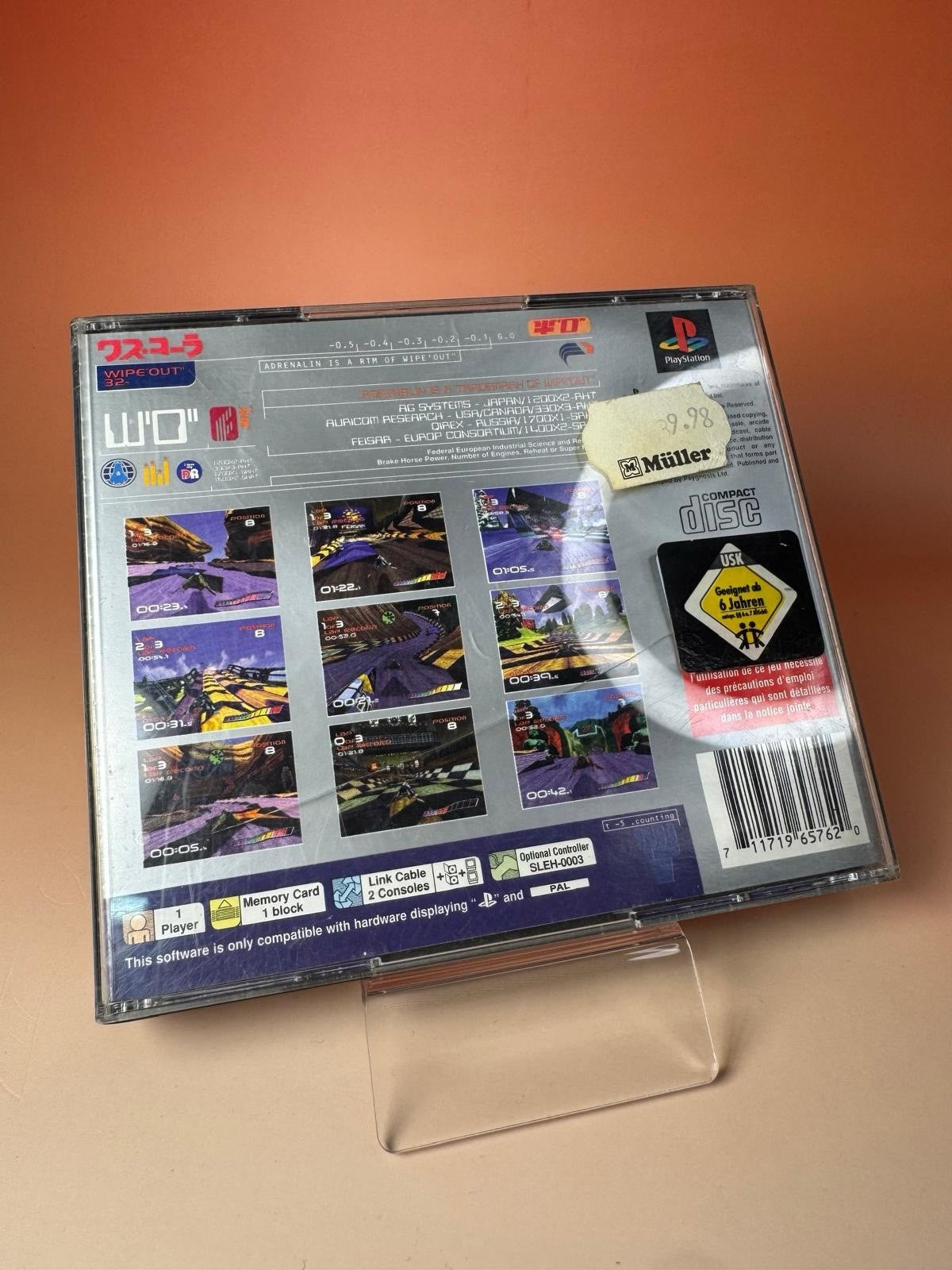 Wipeout PS1 PlayStation Platinum PAL komplett getestet