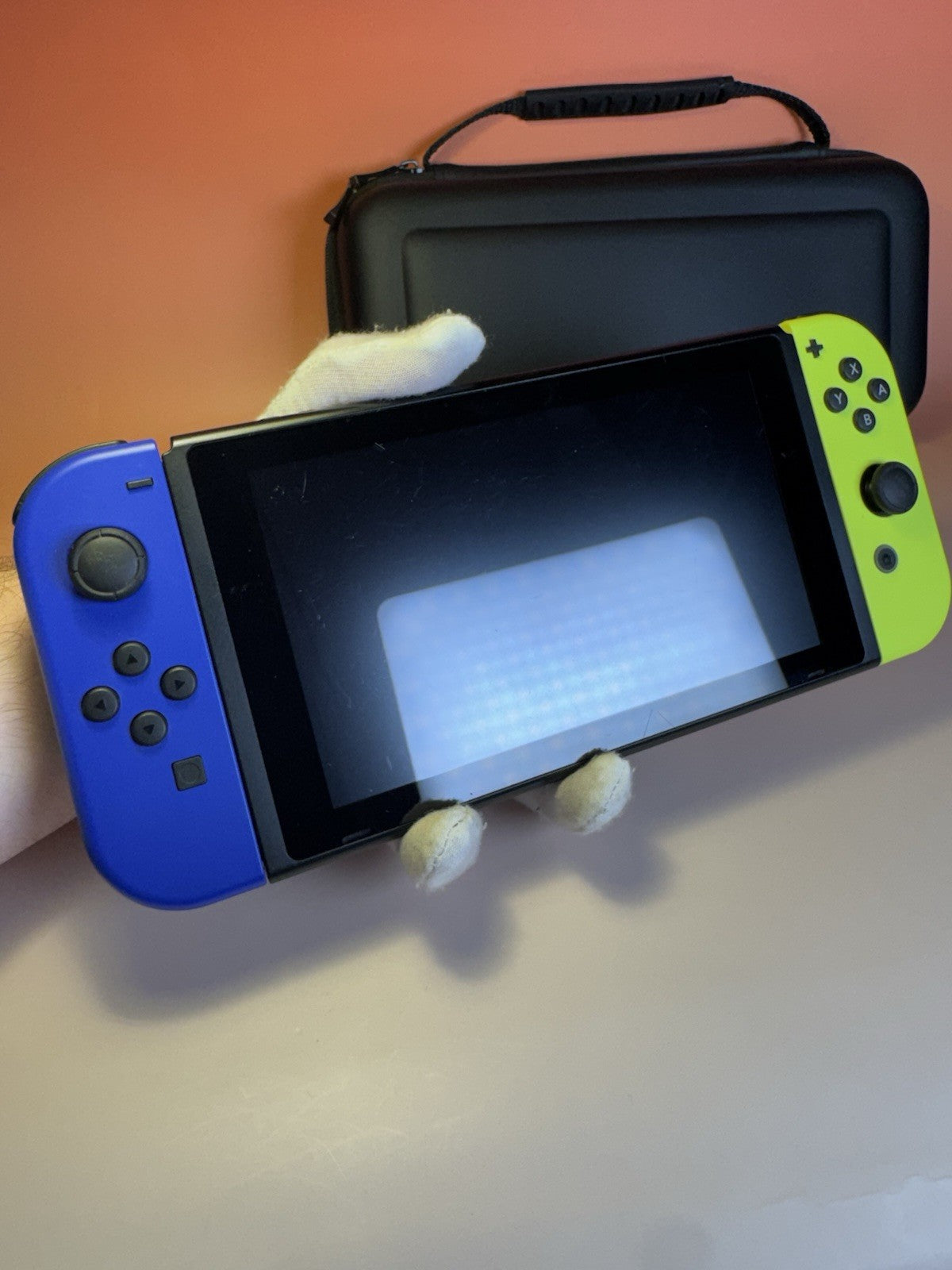 Nintendo Switch | Blau / Neon Gelb Joy-Con | Zustand A