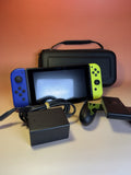 Nintendo Switch | Blau / Neon Gelb Joy-Con | Zustand A