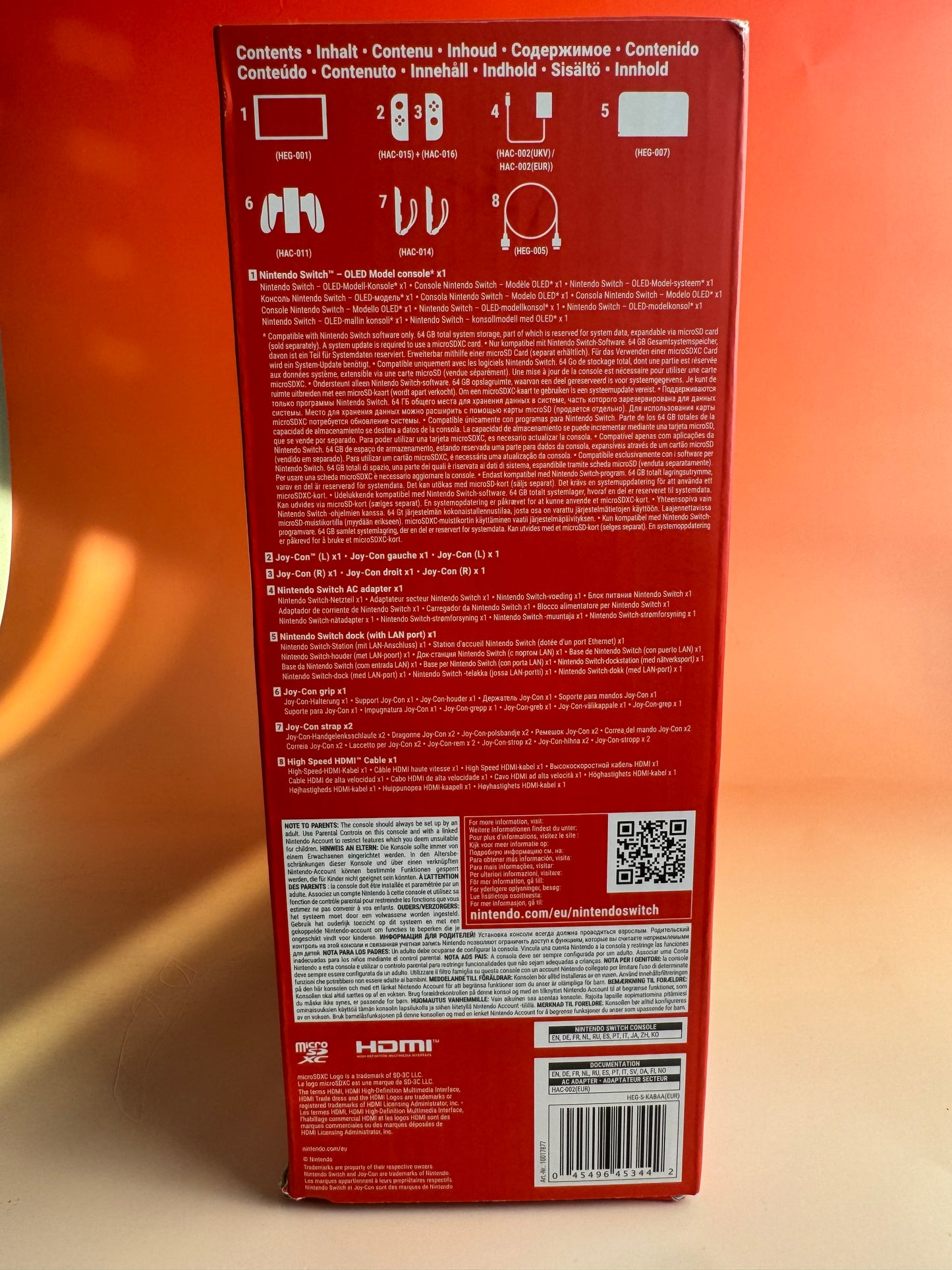 Nintendo Switch OLED | Rot / Blau | CiB OVP | Zustand A+