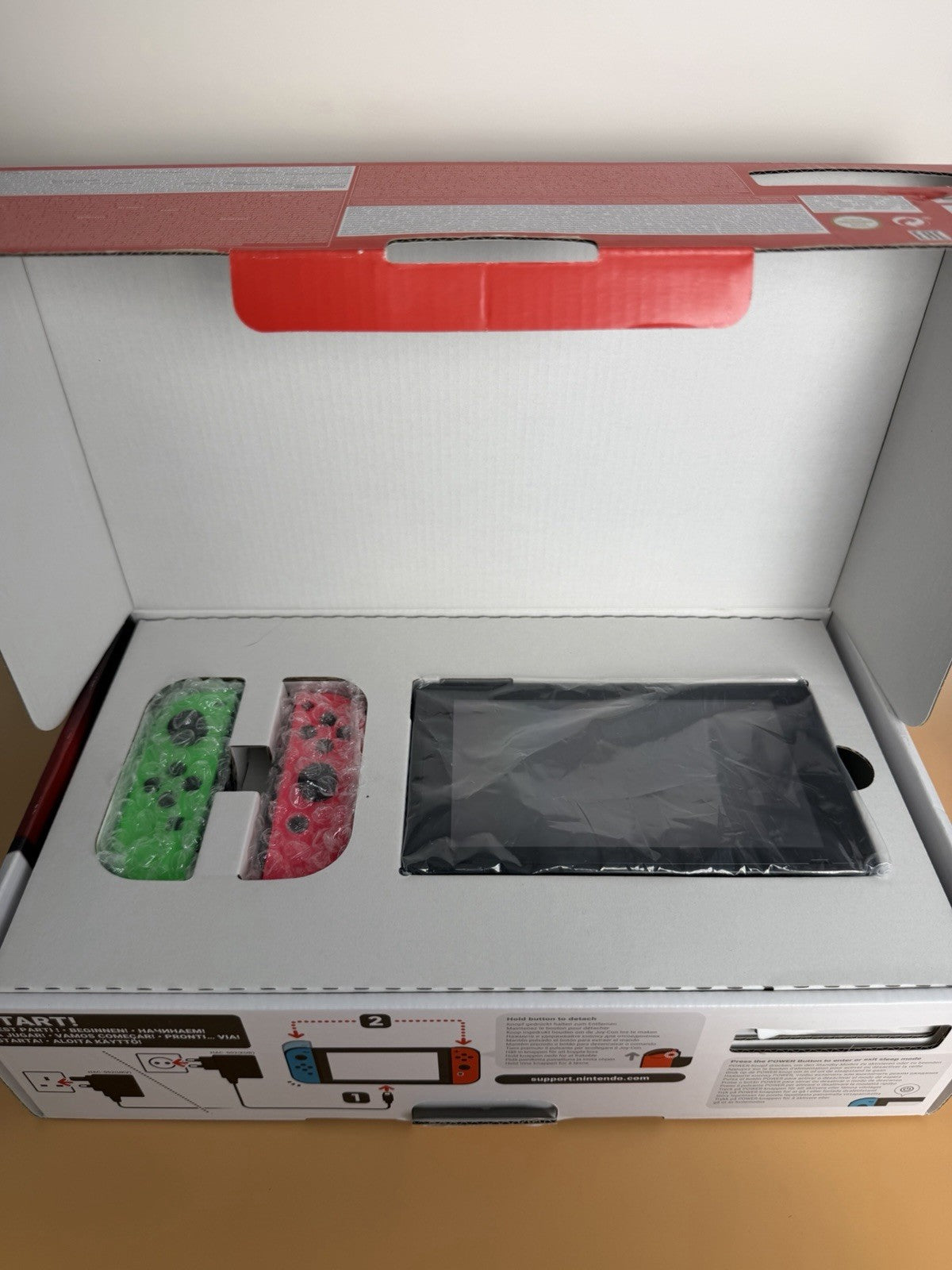 Nintendo Switch Neon-Rot/Neon-Grün | CIB | OVP | Vollständig | Zustand B