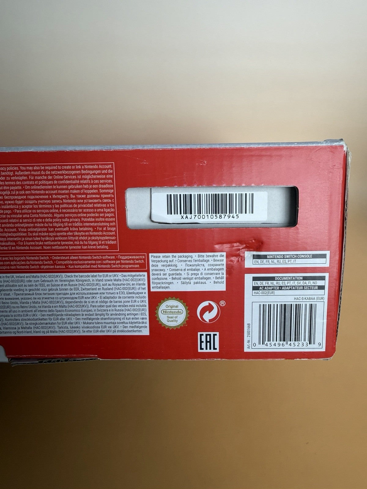 Nintendo Switch Neon-Rot/Neon-Grün | CIB | OVP | Vollständig | Zustand B