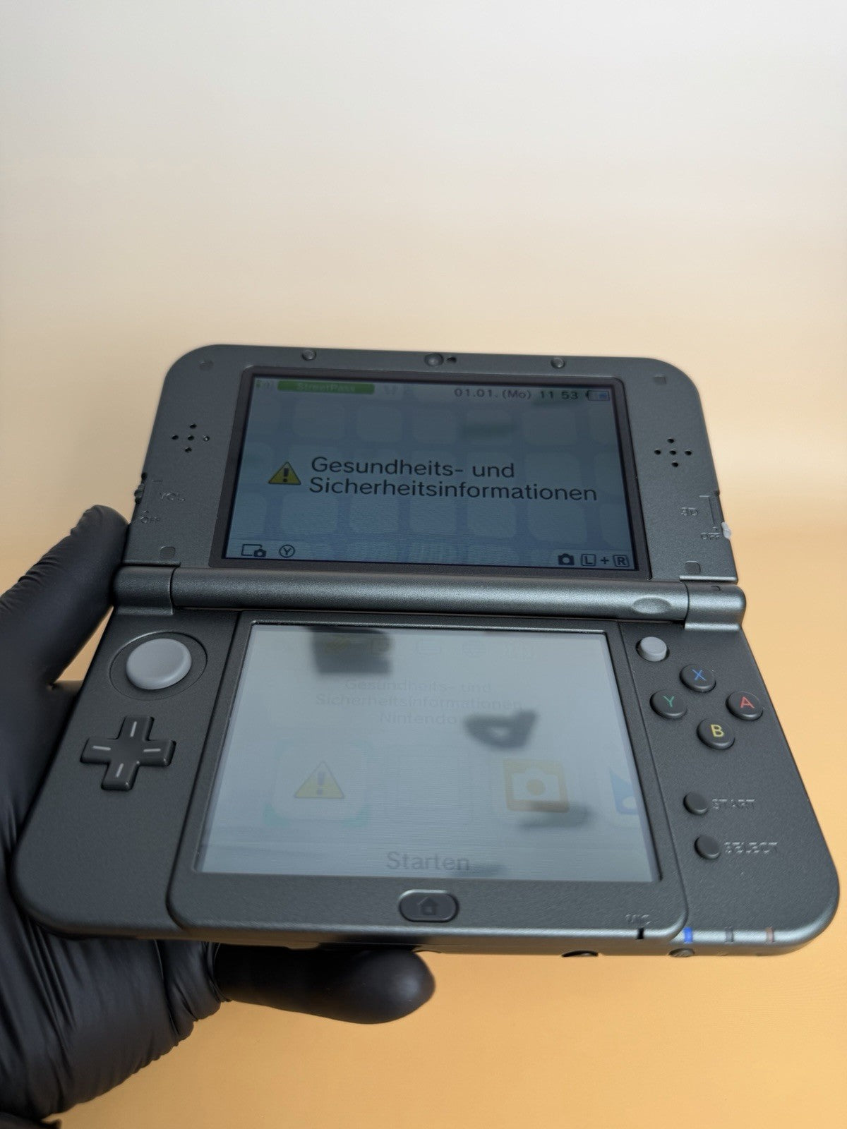 New Nintendo 3DS XL Metallic Schwarz | Top IPS | Zustand A++