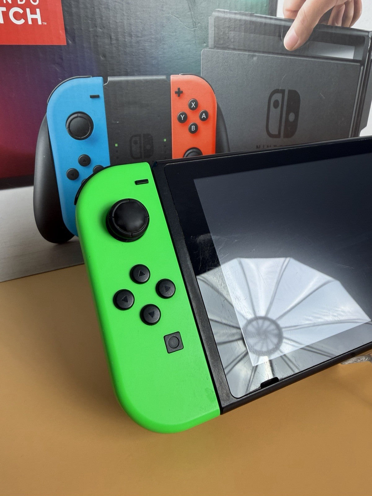 Nintendo Switch Neon-Rot/Neon-Grün | CIB | OVP | Vollständig | Zustand B