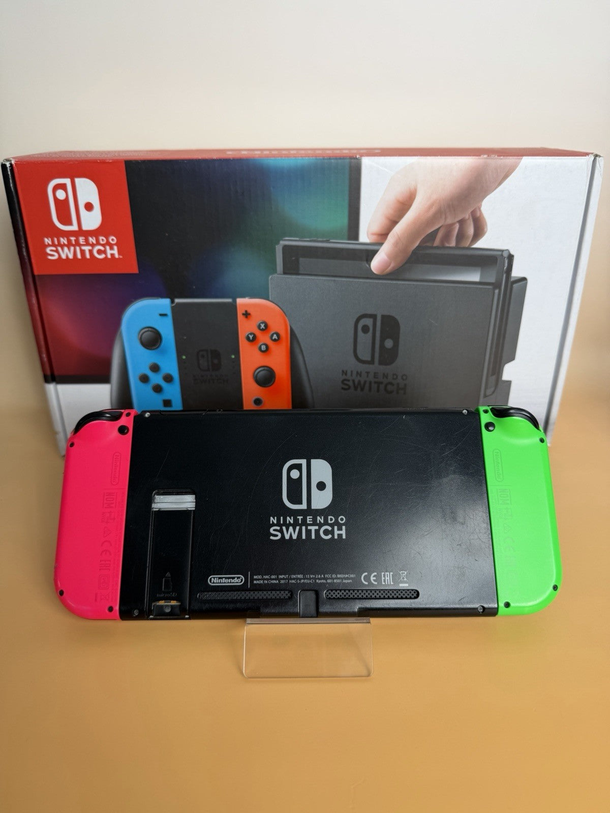 Nintendo Switch Neon-Rot/Neon-Grün | CIB | OVP | Vollständig | Zustand B