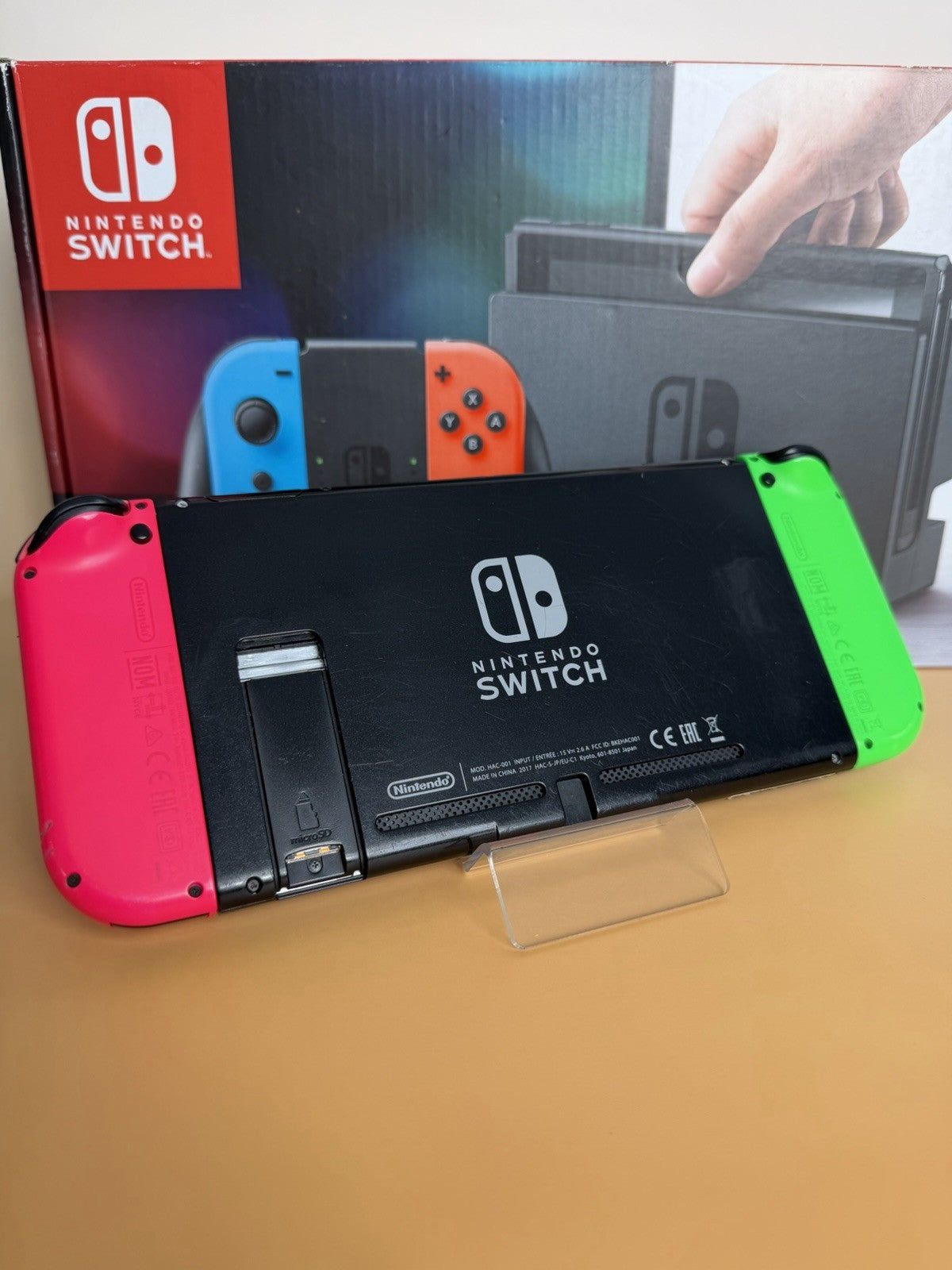 Nintendo Switch Neon-Rot/Neon-Grün | CIB | OVP | Vollständig | Zustand B