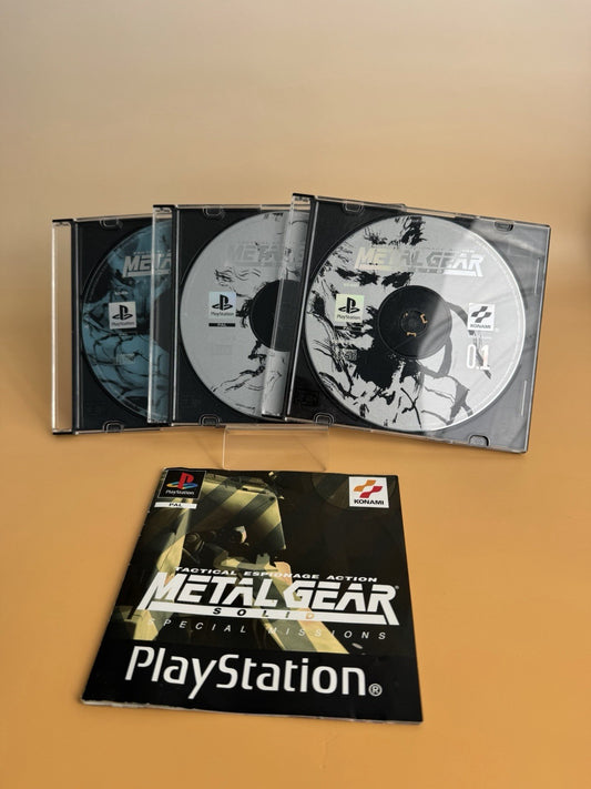 Metal Gear Solid: Special Missions – PS1 PlayStation 1 | 3 Discs | PAL |