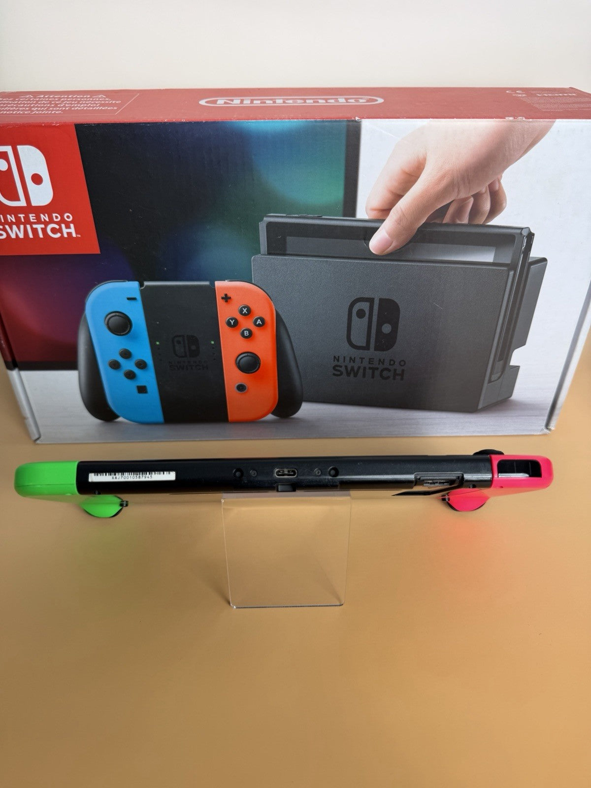 Nintendo Switch Neon-Rot/Neon-Grün | CIB | OVP | Vollständig | Zustand B