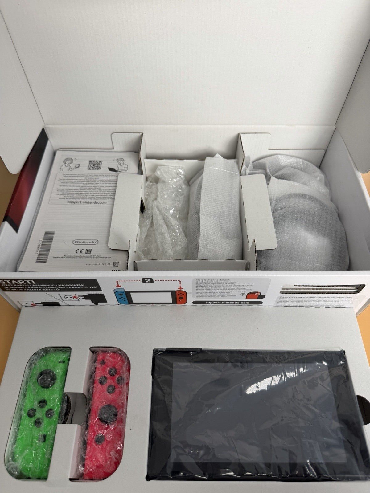 Nintendo Switch Neon-Rot/Neon-Grün | CIB | OVP | Vollständig | Zustand B