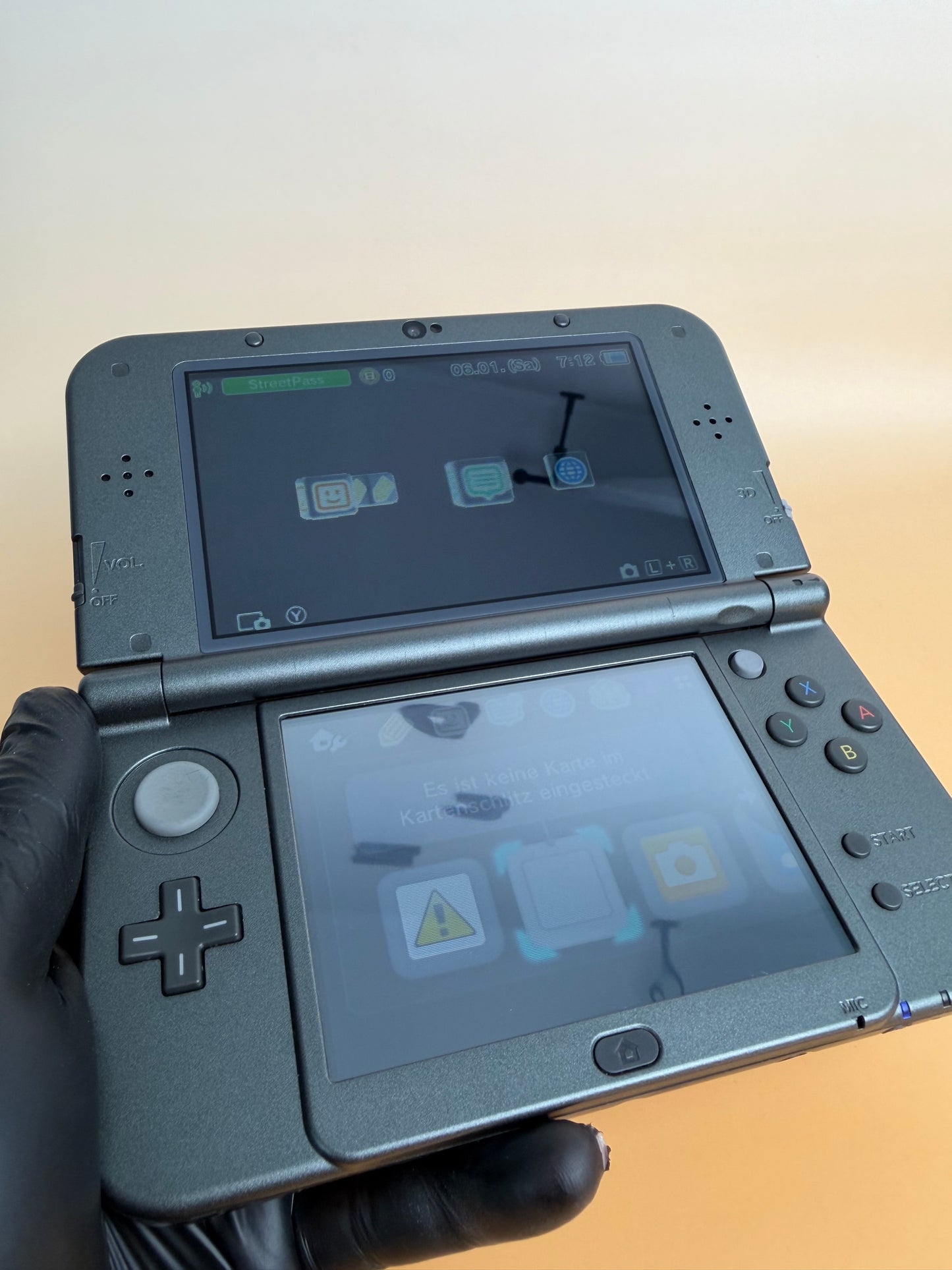 New Nintendo 3DS XL Schwarz | Top IPS | Zustand A