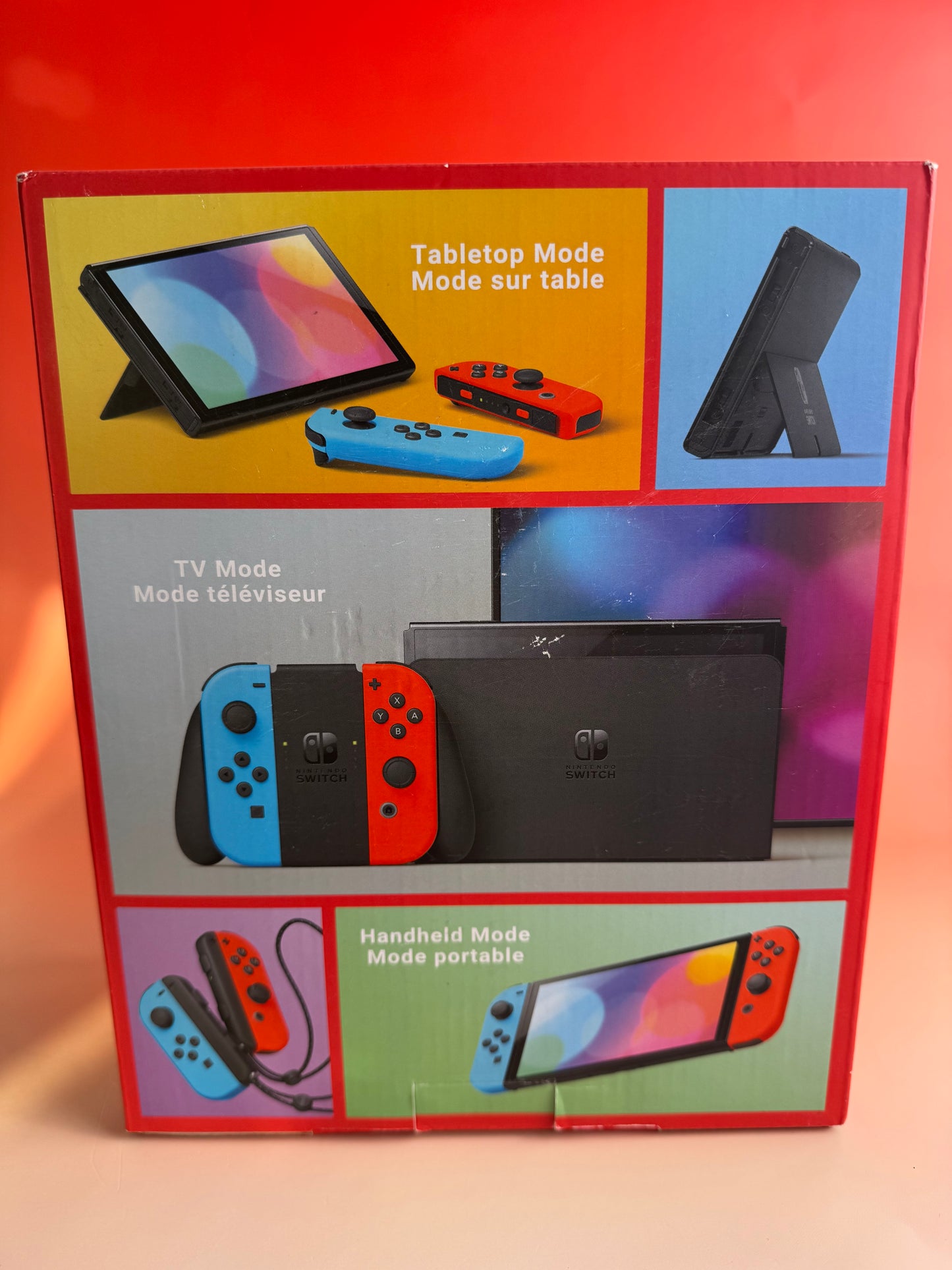 Nintendo Switch OLED | Rot / Blau | CiB OVP | Zustand A+