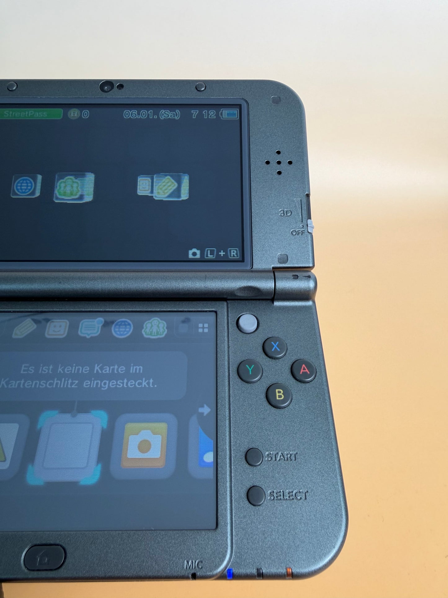 New Nintendo 3DS XL Schwarz | Top IPS | Zustand A