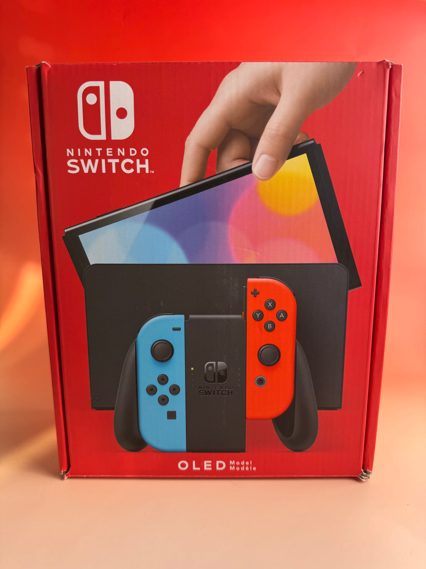 Nintendo Switch OLED | Rot / Blau | CiB OVP | Zustand A+