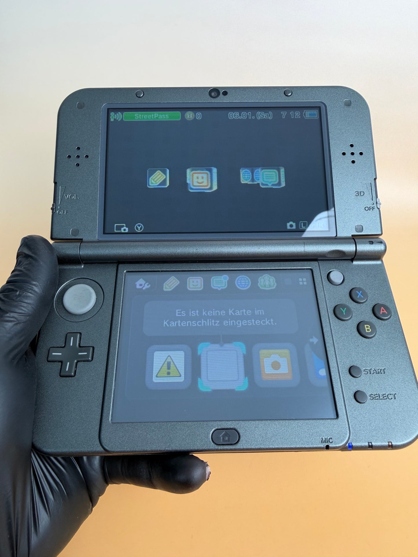 New Nintendo 3DS XL Schwarz | Top IPS | Zustand A