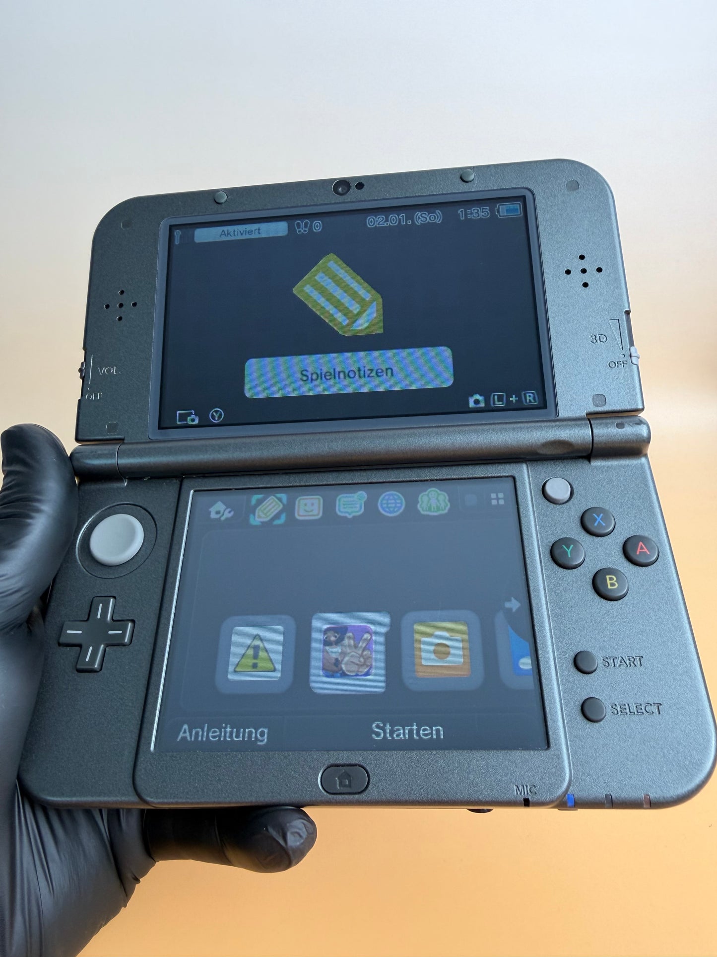 Nintendo New 3DS XL Schwarz | Top IPS | Zustand A-
