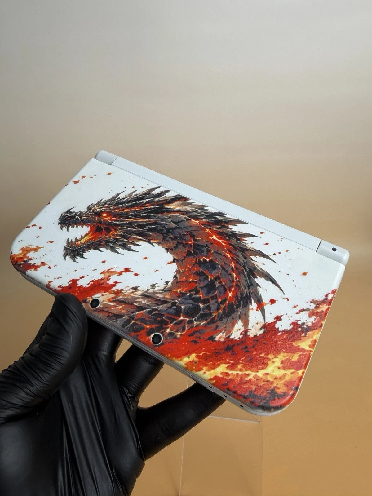 New Nintendo 3DS XL Weiß | IPS Display | Custom UV-Druck Drachen Design | Unikat – Bild 21