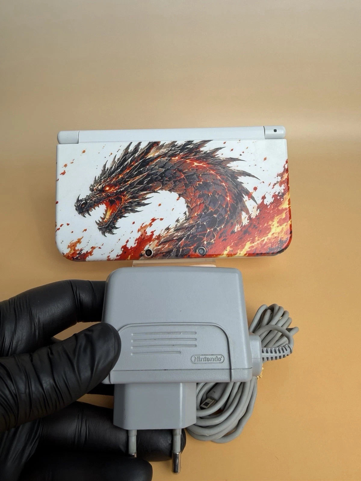 New Nintendo 3DS XL Weiß | IPS Display | Custom UV-Druck Drachen Design | Unikat – Bild 23